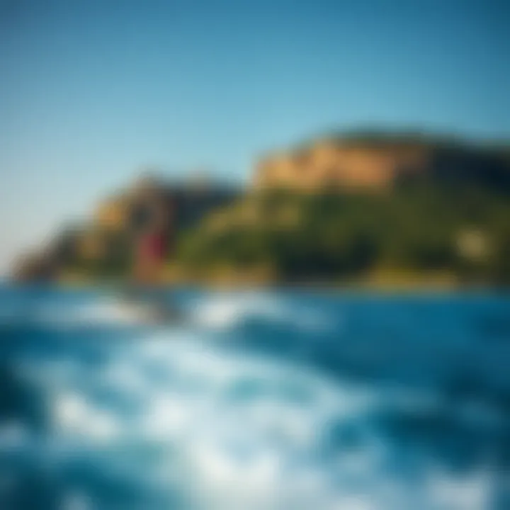 Prime Location for Hydrofoiling Scenic location ideal for wake surf hydrofoiling