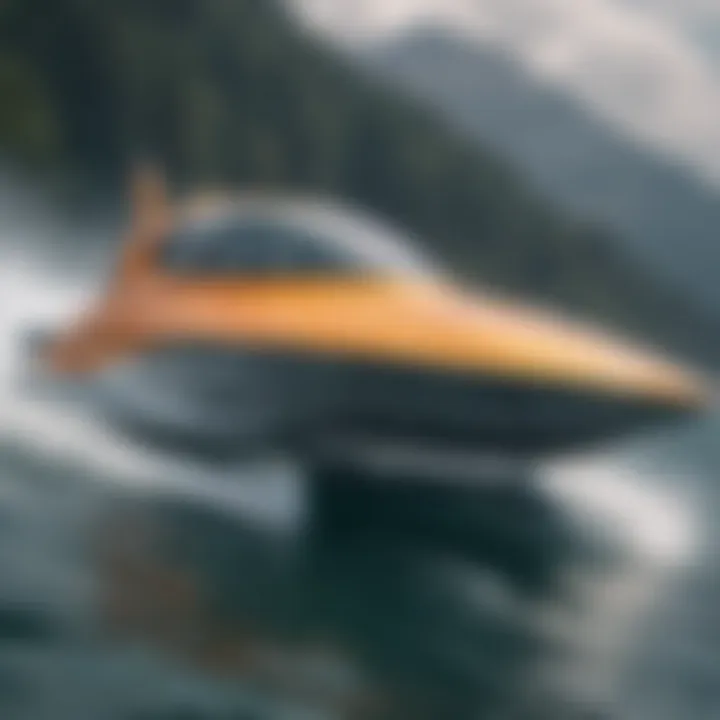 Close-up of Waydoo Hydrofoil design features