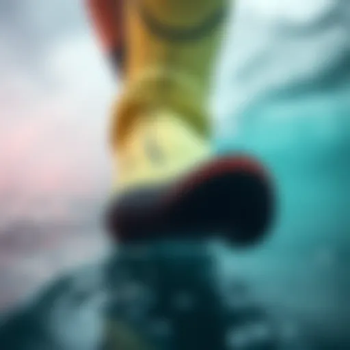 Innovative Materials in Wetsuit Socks Close-up view of innovative wetsuit sock materials