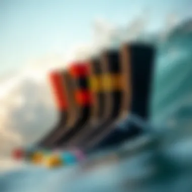 Comparing Different Styles of Wetsuit Socks Side-by-side comparison of various wetsuit sock styles