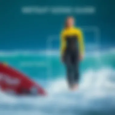 Wetsuit Sizing Guide Illustration of correct wetsuit sizing for tall women